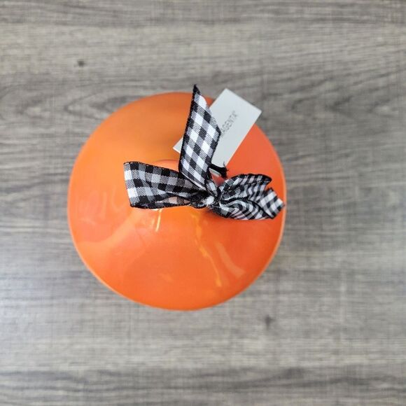 Rae Dunn Artisan Collection Iridescent Orange Ceramic‎ Boo Birdhouse - Picture 5 of 7